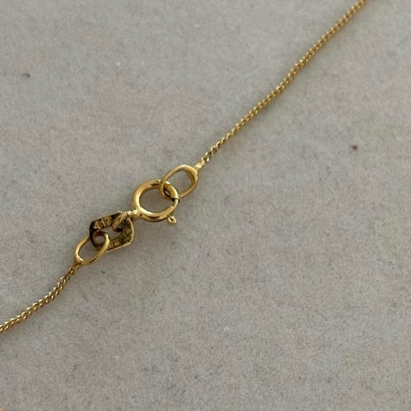 Vintage 10k Solid Gold Yellow Gold 17.25” Dainty Chain Necklace - Picture 5 of 7